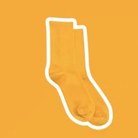 Unisex Sports Solid Color Cotton Crew Socks A Pair sku image 7