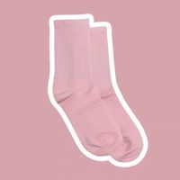 Unisex Sports Solid Color Cotton Crew Socks A Pair sku image 14