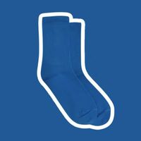 Unisex Sports Solid Color Cotton Crew Socks A Pair sku image 5