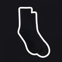 Unisex Sports Solid Color Cotton Crew Socks A Pair sku image 1