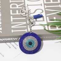 Elegant Streetwear Devil's Eye Alloy Diamond Women's Bag Pendant Keychain sku image 1