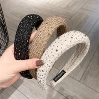 Lady Solid Color Sponge Hair Band main image 1