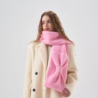 Women's Sweet Solid Color Acrylic Scarf main image 5