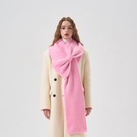 Women's Sweet Solid Color Acrylic Scarf main image 4