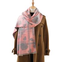 Femmes De Base Dame Forme De Cœur Polyester Foulard sku image 3