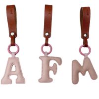 Lady Simple Style Letter Pu Leather Women's Bag Pendant Keychain main image 5