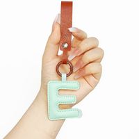 Lady Simple Style Letter Pu Leather Women's Bag Pendant Keychain sku image 5