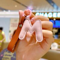 Lady Simple Style Letter Pu Leather Women's Bag Pendant Keychain sku image 13