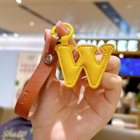 Lady Simple Style Letter Pu Leather Women's Bag Pendant Keychain sku image 23