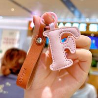 Lady Simple Style Letter Pu Leather Women's Bag Pendant Keychain sku image 6