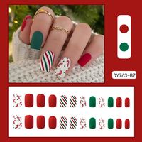 Cute French Style Sweet Cartoon Starry Sky Flower Plastic Nail Patches 1 Piece sku image 16
