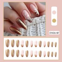 Cute French Style Sweet Cartoon Starry Sky Flower Plastic Nail Patches 1 Piece sku image 36