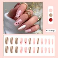 Cute French Style Sweet Cartoon Starry Sky Flower Plastic Nail Patches 1 Piece sku image 43