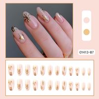 Cute French Style Sweet Cartoon Starry Sky Flower Plastic Nail Patches 1 Piece sku image 24