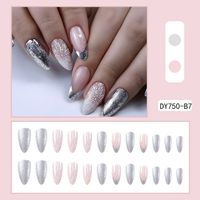 Cute French Style Sweet Cartoon Starry Sky Flower Plastic Nail Patches 1 Piece sku image 33