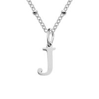 Stainless Steel Titanium Steel Simple Style Classic Style Plating Letter Pendant Necklace sku image 10