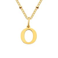 Acier Inoxydable Acier Au Titane Style Simple Style Classique Placage Lettre Pendentif sku image 53