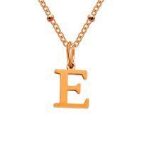 Acier Inoxydable Acier Au Titane Style Simple Style Classique Placage Lettre Pendentif sku image 36