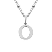 Stainless Steel Titanium Steel Simple Style Classic Style Plating Letter Pendant Necklace sku image 15