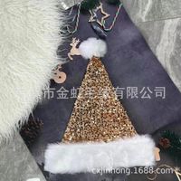 Christmas Basic Simple Style Color Block Nonwoven Party Festival Christmas Hat sku image 6