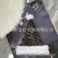 Weihnachten Basic Einfacher Stil Farbblock Nicht Gewebt Gruppe Festival Weihnachtsmütze sku image 1