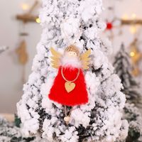 Christmas Cartoon Style Cute Angel Plush Indoor Party Festival Hanging Ornaments sku image 3