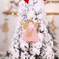 Christmas Cartoon Style Cute Angel Plush Indoor Party Festival Hanging Ornaments sku image 2