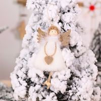 Christmas Cartoon Style Cute Angel Plush Indoor Party Festival Hanging Ornaments sku image 4