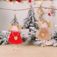 Christmas Cartoon Style Cute Angel Plush Indoor Party Festival Hanging Ornaments main image 2