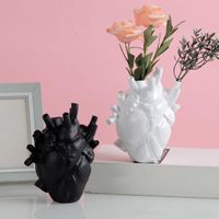 Cartoon Style Funny Heart Resin Vase Home Decor main image 5