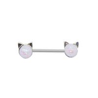 Modern Style Simple Style Geometric Copper Plating Inlay Glass Stone Gold Plated Nipple Ring main image 2