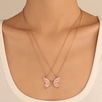 Lässig Ferien Einfacher Stil Schmetterling Legierung Großhandel Halskette Mit Anhänger main image 1