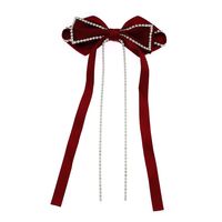 Elegant Streetwear Bow Knot Flannel Hair Clip main image 5