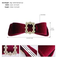 Elegant Streetwear Bow Knot Flannel Hair Clip sku image 6