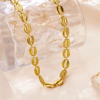 Wholesale Vintage Style Shell Stainless Steel Beaded Plating 18k Gold Plated Necklace main image 2