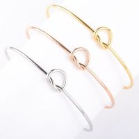 Sweet Simple Style Korean Style Solid Color Stainless Steel Plating Bangle main image 2