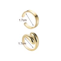 Simple Style Solid Color Copper Plating 18k Gold Plated White Gold Plated Silver Plated Jewelry Set main image 10