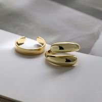 Simple Style Solid Color Copper Plating 18k Gold Plated White Gold Plated Silver Plated Jewelry Set main image 7