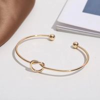 Sweet Simple Style Korean Style Solid Color Stainless Steel Plating Bangle main image 5