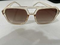 Vintage Style Solid Color Ac Square Full Frame Women's Sunglasses sku image 2