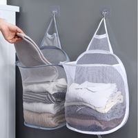 Casual Solid Color Nylon Laundry Basket main image 1