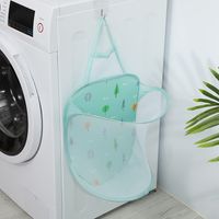 Casual Solid Color Nylon Laundry Basket sku image 4