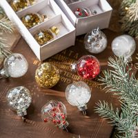 Christmas Simple Style Ball Glass Indoor Party Hanging Ornaments main image 1
