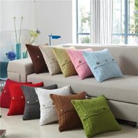 Vacation Solid Color Cotton Pillow Cases main image 1