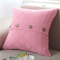 Vacation Solid Color Cotton Pillow Cases main image 3