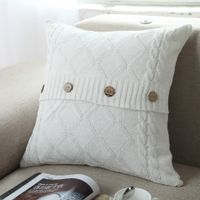 Vacation Solid Color Cotton Pillow Cases sku image 2