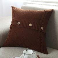 Vacation Solid Color Cotton Pillow Cases sku image 3