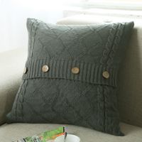 Vacation Solid Color Cotton Pillow Cases sku image 4