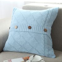 Vacation Solid Color Cotton Pillow Cases sku image 7