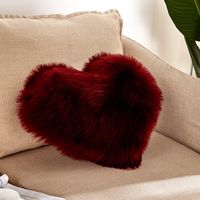Cute Heart Shape Plush Pillow Cases sku image 8